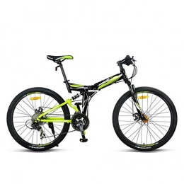 XIXIA Plegables XiXia X Bicicleta de montaña Plegable Aleación de Aluminio Portátil Frenos de Disco de Doble Choque para Hombres y Mujeres 27 Velocidad 26 Pulgadas