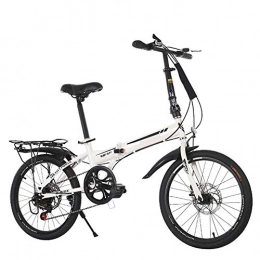 XIXIA Plegables XiXia X Bicicleta Plegable Bicicleta de montaña Cambio de Velocidad Amortiguador Freno de Disco Bicicleta Adulto Joven 20 Pulgadas