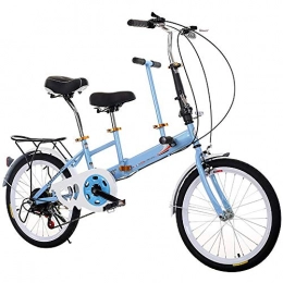 XIXIA Bicicleta XiXia X Bicicleta Plegable Cambio de Marco de Acero de Alto Carbono Luz de Cambio Bicicleta Padre-Hijo con Bicicleta para beb 20 Pulgadas