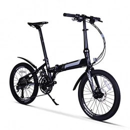 XIXIA Plegables XiXia X Bicicleta Plegable Hombres y Mujeres Adultos Velocidad Variable Bicicleta Plegable de Choque 20 Pulgadas 27 Velocidad