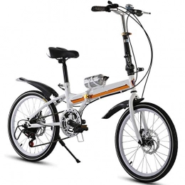 XIXIA Bicicleta XiXia X Bicicleta Plegable Velocidad de Freno de Disco Doble Bicicleta de Velocidad de montaña para Hombre para Mujer Adulto 20 Pulgadas