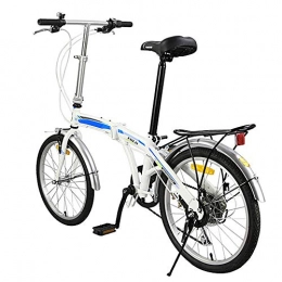 XMIMI Plegables XMIMI Bicicleta Plegable Bicicleta de Acero de Alto Carbono Cambio de Bastidor Estudiantes Masculinos y Femeninos Bicicleta 20 Pulgadas 7 velocidades