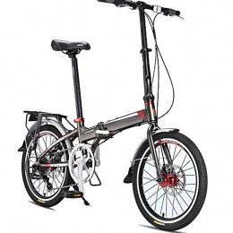 XMIMI Bicicleta XMIMI Bicicleta Plegable Bicicleta Plegable de Aluminio Transmisión de posicionamiento de Freno de Doble Disco Bicicleta de 20 Pulgadas
