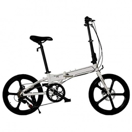 XMIMI Plegables XMIMI Bicicleta Plegable de una Rueda Aleacin de Aluminio Coche Plegable 7 velocidades Frenos de Disco Delanteros y Traseros Juventud 20 Pulgadas