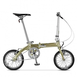 XMIMI Bicicleta XMIMI Bicicleta Plegable Marco de Aluminio de una Sola Velocidad Mini Plegable rpido 14 Pulgadas Ultra Ligero