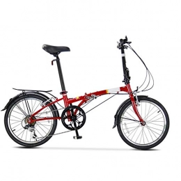 XMIMI Plegables XMIMI M Bicicleta Plegable Ultraligera de 6 velocidades para Hombres y Mujeres Adultos Bicicleta Plegable Casual 20 Pulgadas