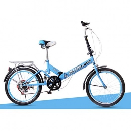 XQ XQ-TT-624 Bicicleta plegable 20 pulgadas 6 velocidades azul