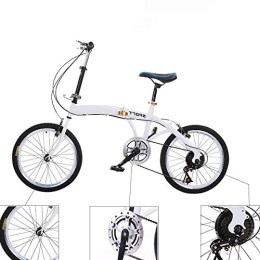 XXXSUNNY Bicicleta XXXSUNNY Bicicleta Plegable, Bicicleta Estudiante de Varias velocidades, Adulto Bicicleta Plegable compacta, de Bicicleta portátil de Freno de Doble Disco de amortiguación