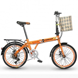 XYDDC Plegables XYDDC Bicicleta Plegable portátil Bicicleta para Adultos Velocidad Variable Ultraligero 20 Pulgadas Mini Bicicleta de Carretera para Estudiantes Masculinos y Femeninos