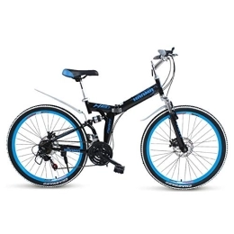 Y-PLAND Bicicleta Plegable para Adultos Bicicleta de montaña Bicicleta portátil de 24 Pulgadas Absorbente de Golpes Masculinos Femeninos Bicicleta