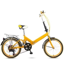 Y&XF Plegables Y&XF Bicicleta Plegable De 20 Pulgadas, Bicicleta De Montaña Ligera De 6 Velocidades, Ciclismo De Viaje Portátil, Mini Scooter, Amortiguación, para Adultos Y Estudiantes