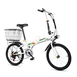YANXIH Bicicleta YANXIH 20 Pulgadas Bicicleta Plegable De Velocidad Variable, Bicicleta para Hombres Y Mujeres, Portátil Ultraligero Rueda Pequeña Bicicleta De Estudiante Adulto (Color : T1)