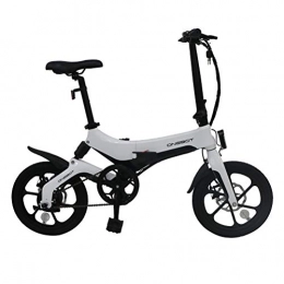 YEKKU E-Bike, ONEBOT Bicicletas eléctricas de 16 Pulgadas para Adultos 36V 6.4Ah 250W 25KM / h Bicicleta eléctrica Plegable Marco de aleación de magnesio Ligero Ajustable Bicicleta eléctrica