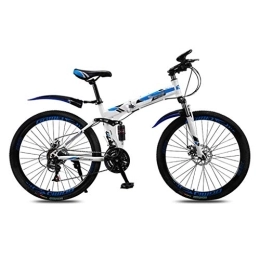 YICOL Bicicleta YICOL Bicicleta de Montaña para Adolescentes Adultos, 24 Pulgadas Bicicleta Plegable con Freno de Disco Doble, Bomba de Bicicleta y Candado Incluidos