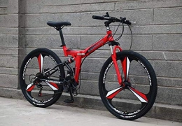 YOUSR Plegables YOUSR Amortiguación Cambio De Cola Suave Bicicleta De Montaña Bicicleta 26 Pulgadas 24 Velocidad Hombres MTB Red