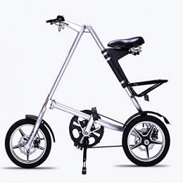YOUSR Plegables YOUSR Bicicleta Plegable De 16 Pulgadas - Bicicleta Plegable para Adultos Bicicleta De Aleación De Aluminio Bicicleta para Niños Scooter Plegable para Mujer De 16 Pulgadas White 16inches
