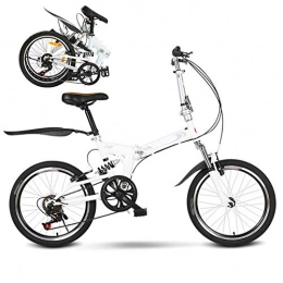 YRYBZ Plegables YRYBZ 20 Pulgadas Bicicleta Plegable, Bicicleta Juvenil para Nios y Nias, 6 Velocidades Bicicleta Adulto, Unisex, Montar al Aire Libre Bikes / B Wheel