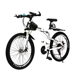 YXWJ Bicicleta YXWJ MTB for Hombres Mujeres Bicicleta Carretera (24 velocidad, velocidad 27, 30 velocidad) Bicicletas de doble freno de disco de bicicletas plegables bastidor de suspensión y la suspensión de doble T