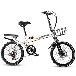 YYSD Plegables YYSD 16 / 20 Pulgadas Bicicleta Plegable Mini Bicicleta Compacta de Ciudad de 6 Velocidades con Frenos de Disco Doble y Bicicleta de Absorción de Impactos Viajeros Urbanos