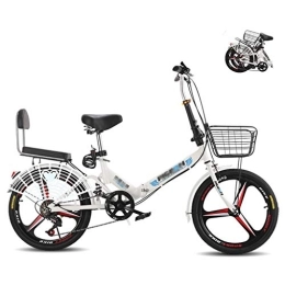 YYSD Bicicleta YYSD Bicicleta Plegable Portátil Velocidad Variable Ultraligera Frenos de Disco Dual Bicicleta de Acero con Alto Contenido de Carbono Amortiguador Bicicleta para Adultos Estudiantes Niños