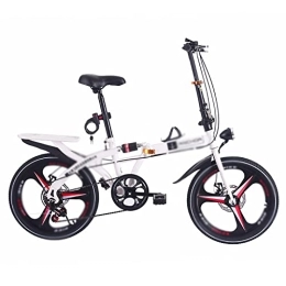 YZDKJDZ Bicicleta Plegable de 6 velocidades, Bicicleta Plegable para Adultos, Bicicleta compacta Plegable, Bicicleta Plegable súper compacta y Ligera de 20