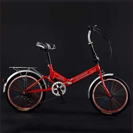 ZDXC Bicicleta ZDXC Bicicleta Plegable de 20 Pulgadas Que Absorbe Los Golpes, para Hombres y Mujeres, para Adultos, para Mujeres, Bicicleta Portátil