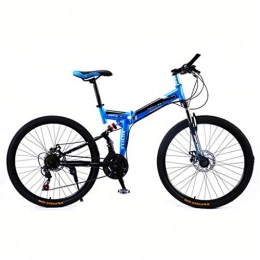 Zhangxiaowei Bicicleta Zhangxiaowei Bicicletas Overdrive Hardtail Bicicleta de montaña Plegable de Bicicletas 26" Rueda 21 Velocidad Azul, 21 Speed
