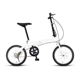 ZHEDYI Plegables ZHEDYI 16 Pulgadas Bicicleta Plegable Bicicleta, Ultra Ligeros Portátiles Hombres Adultos Y Mujeres Bici De La Velocidad Montaña, Bicicleta De Velocidad Variable De Acero De Alto Carbono (Color : B)