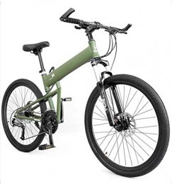 ZHI-HAN Bicicleta MTB Plegable,26pulgada Bicicleta Montaña Velocidad Variable Freno De Disco Mecánico Folding Bicicleta Plegable Sin Herramientas Unisex-27velocidades-C