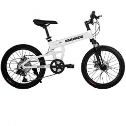 ZIXINGCHE Stationary bicycleBicicleta Plegable de montaña Bicicleta Plegable Ultraligero Aluminio Velocidad Variable Off-Road Racing Adecuado para nios Estudiantes Masculinos y Femeninos 20 Pulgadas