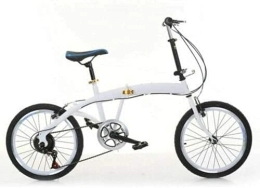 ZLYJ Bicicleta ZLYJ Bicicleta para Adultos, Marco Plegable, Bicicleta De 7 Velocidades, Doble Freno En V, Soporte Resistente para Patadas