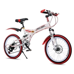 ZMDZA Plegables ZMDZA Bicicleta Plegable, Bicicleta de montaña de Velocidad Variable para niños de 18 Pulgadas, Mini Bicicleta Plegable Ligera (Color : B)