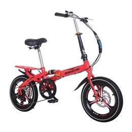 ZPEE Plegables ZPEE 20 Pulgadas Velocidad Variable Niños'bicicletas, Compacto Frenos De Doble Disco para Boy Chica, Pequeño Portátil City Bike Bicicletas De Carretera