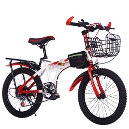 ZXC Bicicleta ZXC Bicicleta de montaña para niños Plegable de Velocidad Variable Unisex para Estudiantes de Primaria y Secundaria 18 Pulgadas Plegable de Carreras Individuales para niños rápido y fácil de Usar