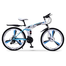 ZXC Bicicleta ZXC Bicicleta de montaña Plegable para Adultos Bicicleta de Velocidad Variable Todoterreno de Doble amortiguación de 20 Pulgadas La Bicicleta al Aire Libre Ajustable Unisex es Conveniente para Montar