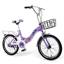 ZXC Plegables ZXC Bicicleta Plegable Bicicleta Plegable para niños Bicicleta Urbana para Hombres y Mujeres de 18 Pulgadas Bicicleta para niños Escuela para Estudiantes Coche Almacenamiento y Uso convenientes