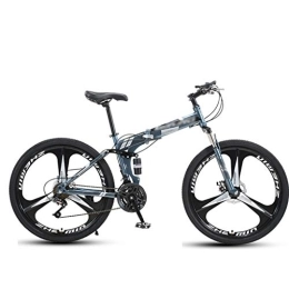 ZXC Plegables ZXC Bicicleta Plegable para Adultos Bicicleta de 24 Pulgadas Dama Deportes para Adultos Velocidad Variable portátil niños Estudiante Bicicleta Plegable absorción de Impactos Estable y práctica