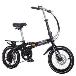ZXC Bicicleta Plegable para Hombres y Mujeres de 16/20 Pulgadas Velocidad Variable absorción de Impactos Bicicleta Urbana Bicicleta portátil para Estudiantes y niños fácil de Usar