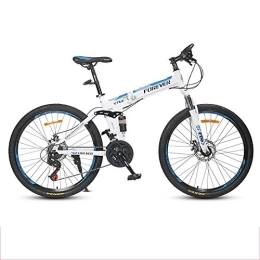 ZYD Bicicleta ZYD Bicicleta portátil de 26"Bicicleta de montaña Bicicleta Plegable de Acero de Alto Carbono Ligera