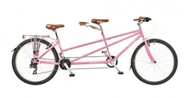 Viking Tándem Viking Pink Link - Bicicleta de montaña unisex (ruedas de 26 pulgadas, 21 velocidades, 17 pulgadas y 15 pulgadas)