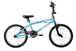 Ammaco BMX Bike Ammaco Freestyler BMX Bike Bicycle 20" Wheel Kids With 360 Gyro & Stunt Pegs Blue Age 7+