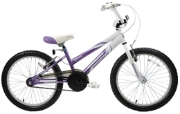 Ammaco  Ammaco Misty Girls BMX Kids Bike 18" Wheel V-Brakes Single Speed Purple / White Age 6+