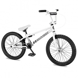 Eastern Bikes BMX Bike Eastern Bikes Paydirt 20-Inch BMX Bike, White, Hi-Tensile Steel Frame