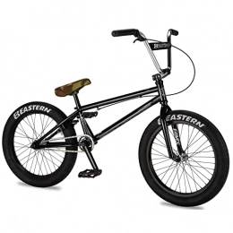 Eastern Bikes BMX Bike Eastern Bikes Traildigger 20-Inch BMX Bike, Black, Full Chromoly Frame