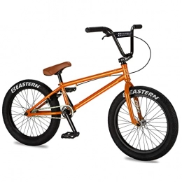 Eastern Bikes BMX Bike Eastern Bikes Traildigger 20-Inch BMX Bike, Orange, Full Chromoly Frame