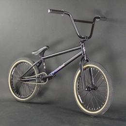 GASLIKE Bike GASLIKE Adult 20-Inch Freestyle BMX Bike, Stunt Action BMX Bicycle Suitable For Beginner-Level to Advanced Riders Steel Frame Street BMX Bikes, A