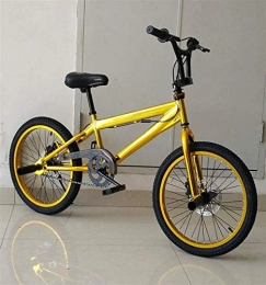 HCMNME BMX Bike HCMNME durable bicycle 20-Inch BMX Bike, Stunt Action Fancy BMX Bicycle, Suitable For Beginner-Level to Advanced Riders Street BMX Bikes Alloy frame with Disc Brakes (Color : A)