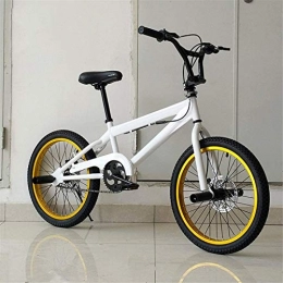 HCMNME BMX Bike HCMNME durable bicycle Professional Grade 20-Inch BMX Race Bike, Stunt Action BMX Bicycle, Suitable For Beginner-Level to Advanced Riders Street BMX Bikes Alloy frame with Disc Brakes