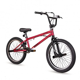 HH HILAND Bike Hiland 20 Inch BMX, 360� Rotor System, style, 4 Steel Pegs, Chain Guard, wheel Red