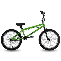HH HILAND BMX Bike Hiland 20 inch kids bike bmx bike, bicycle for boys and girls, kids age 5 6 7 8 9 10 years old, Freestyle Bicycle green